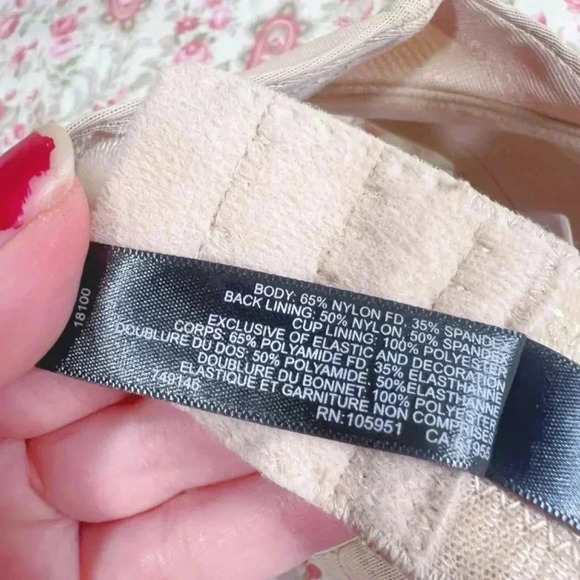 Natori Nude Bra Lined Mesh Overlay 32DD - Picture 6 of 6